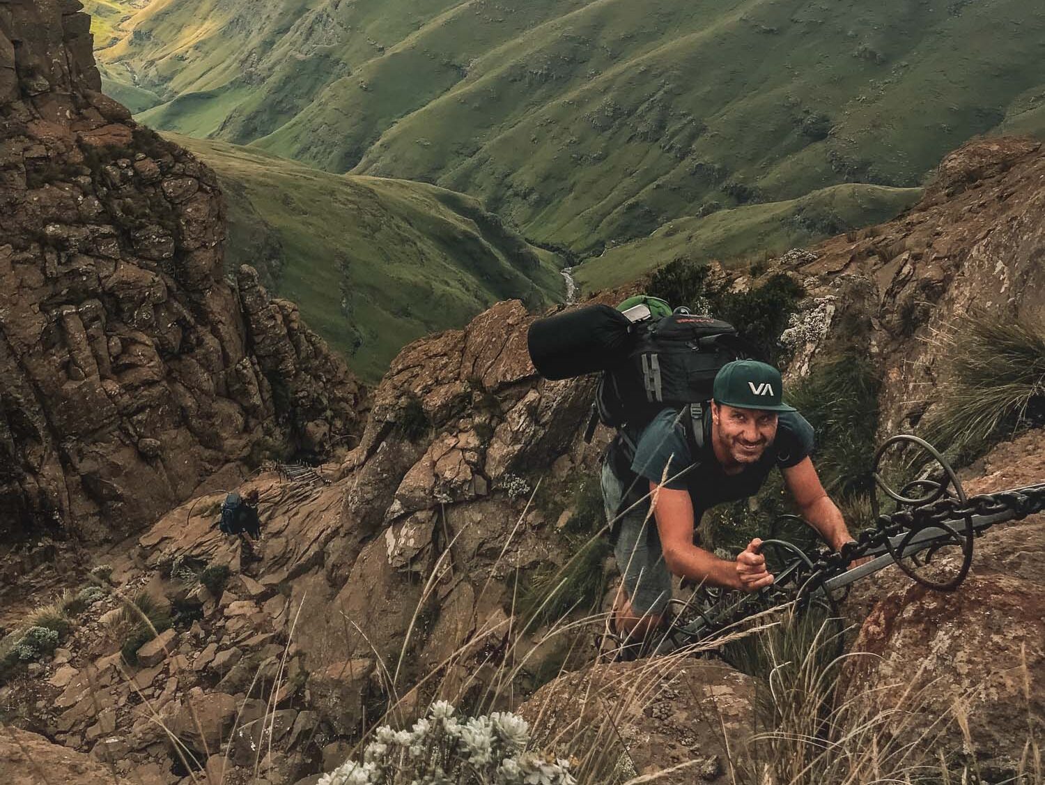 chain ladders on tugela falls hike