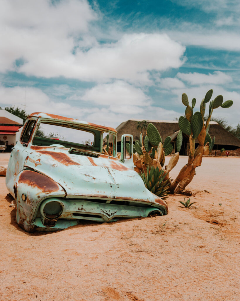 abandoned car in solitaire, namibia | wander to here